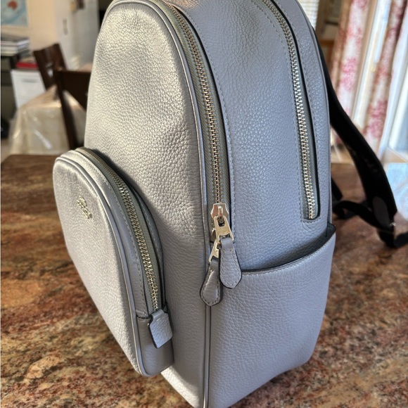 Coach Court Backpack. Front zip pocket, two side pockets, zip-top closure. - Picture 6 of 11